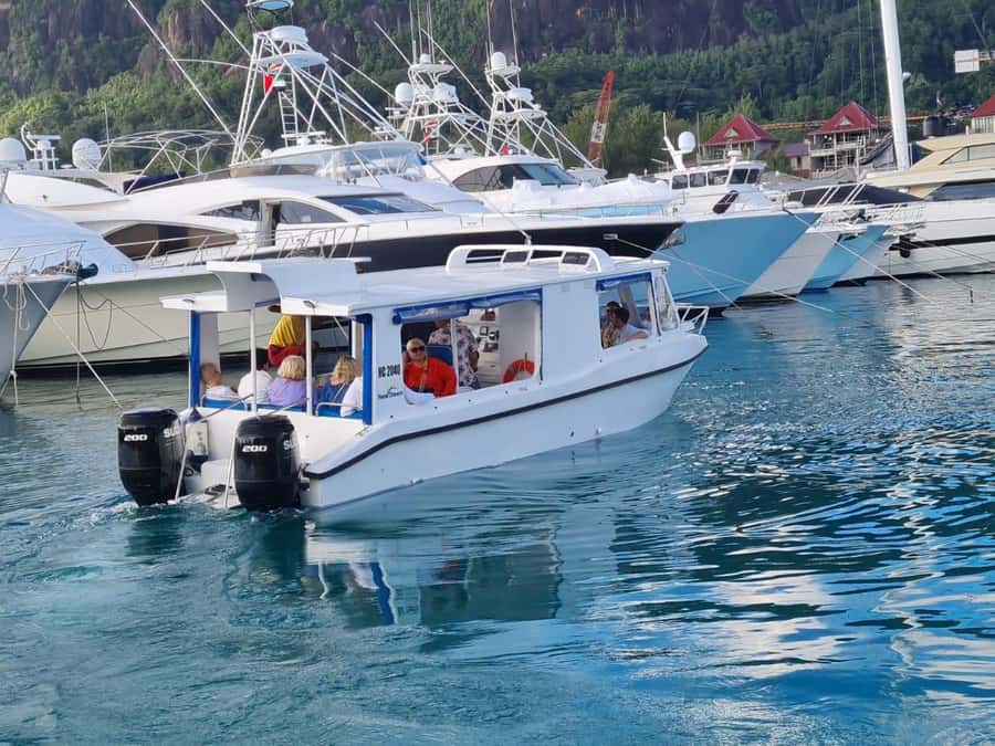 From Mahe eden island to Praslin & Ladigue Daytrip - Starting at Eden Island before the Praslin crossing